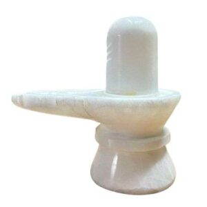 White Marble Shivling by jipanditji